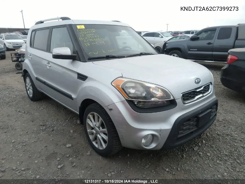 2012 Kia Soul VIN: KNDJT2A62C7399273 Lot: 12131317