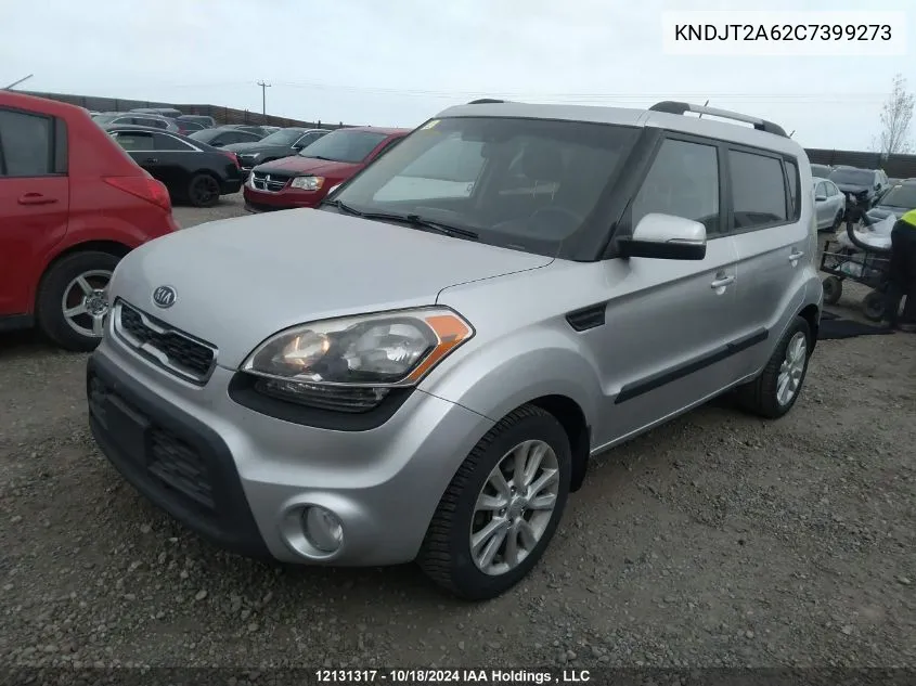 2012 Kia Soul VIN: KNDJT2A62C7399273 Lot: 12131317