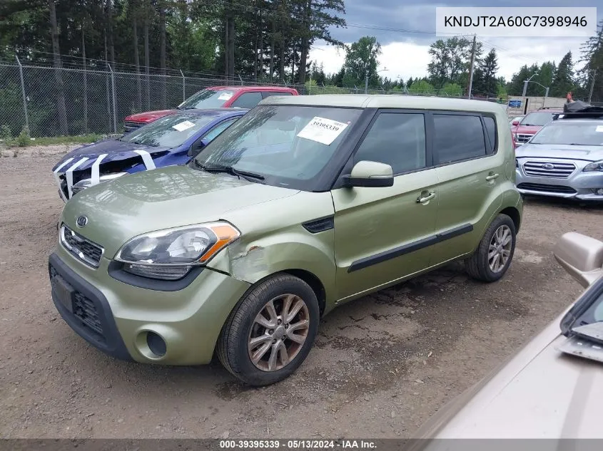 KNDJT2A60C7398946 2012 Kia Soul +