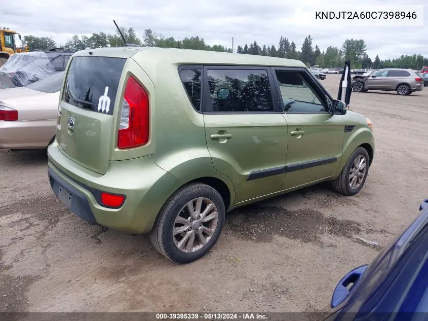 KNDJT2A60C7398946 2012 Kia Soul +