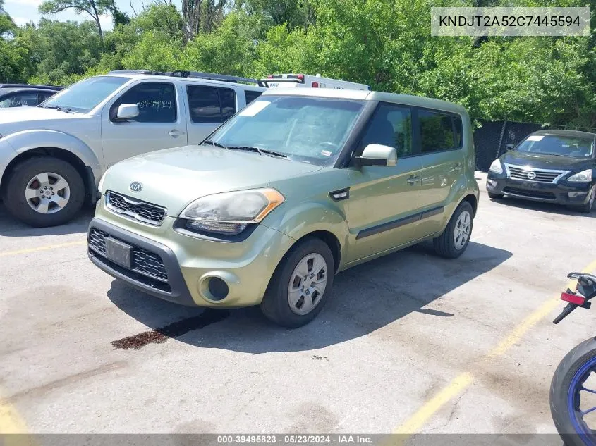 2012 Kia Soul VIN: KNDJT2A52C7445594 Lot: 39495823