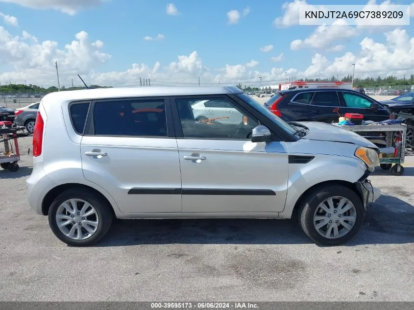 2012 Kia Soul + VIN: KNDJT2A69C7389209 Lot: 39595173