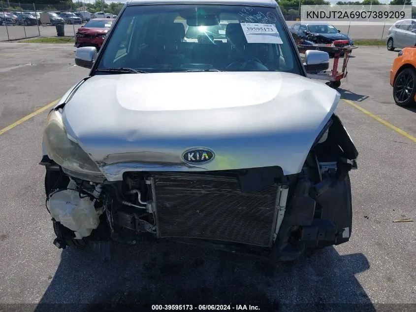 2012 Kia Soul + VIN: KNDJT2A69C7389209 Lot: 39595173