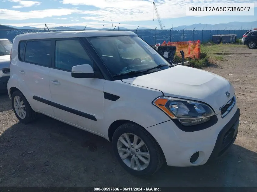 2012 Kia Soul + VIN: KNDJT2A65C7386047 Lot: 39597636