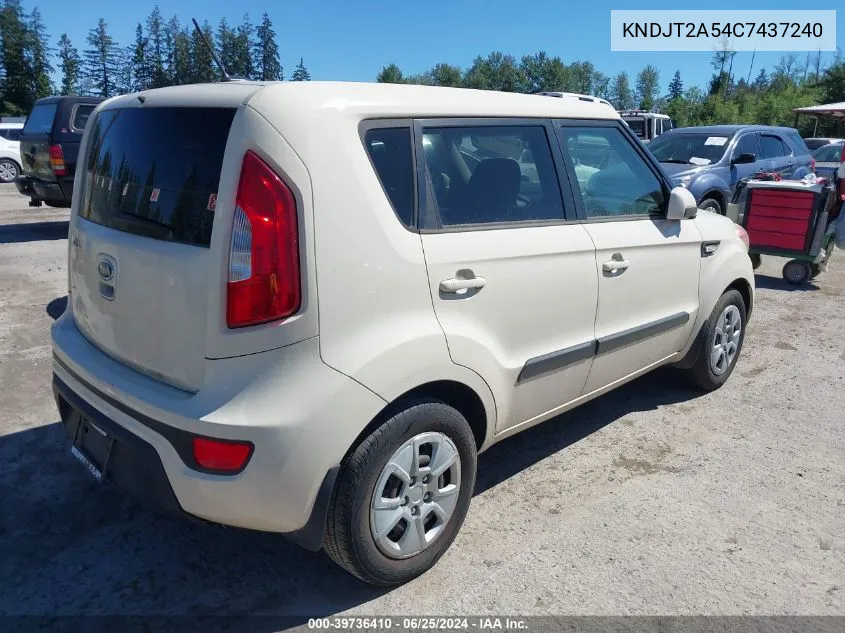 KNDJT2A54C7437240 2012 Kia Soul