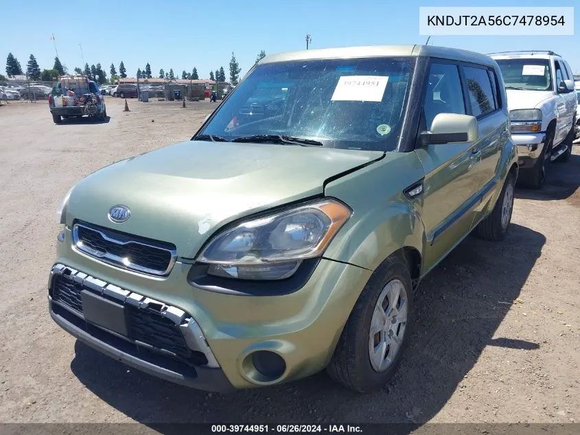 KNDJT2A56C7478954 2012 Kia Soul