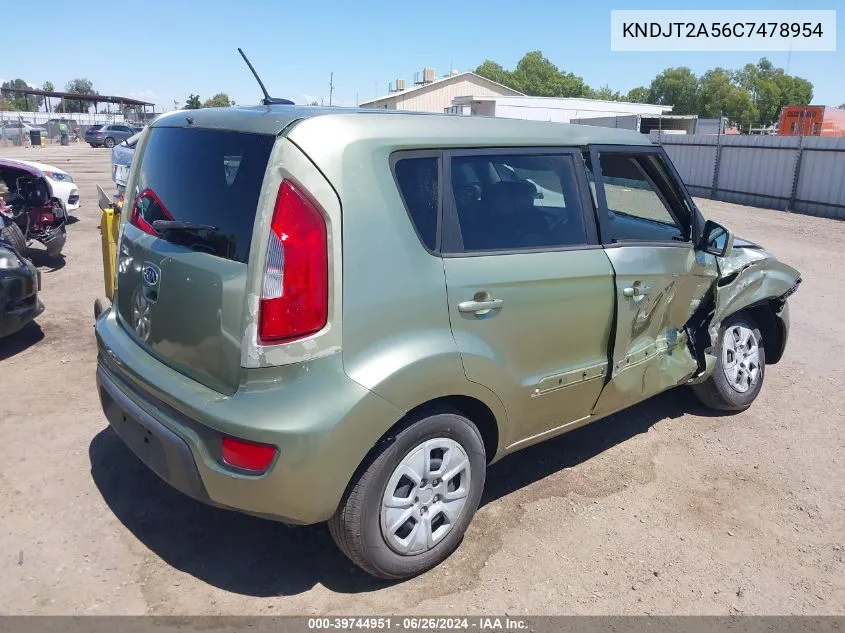 KNDJT2A56C7478954 2012 Kia Soul