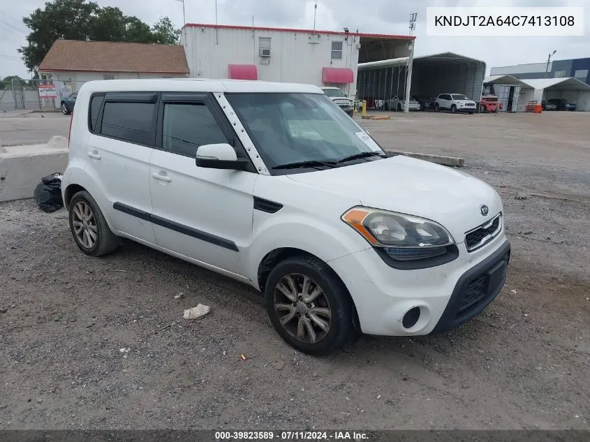 2012 Kia Soul + VIN: KNDJT2A64C7413108 Lot: 39823589