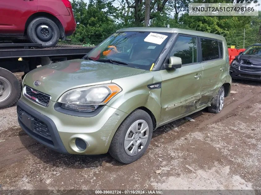 KNDJT2A51C7428186 2012 Kia Soul