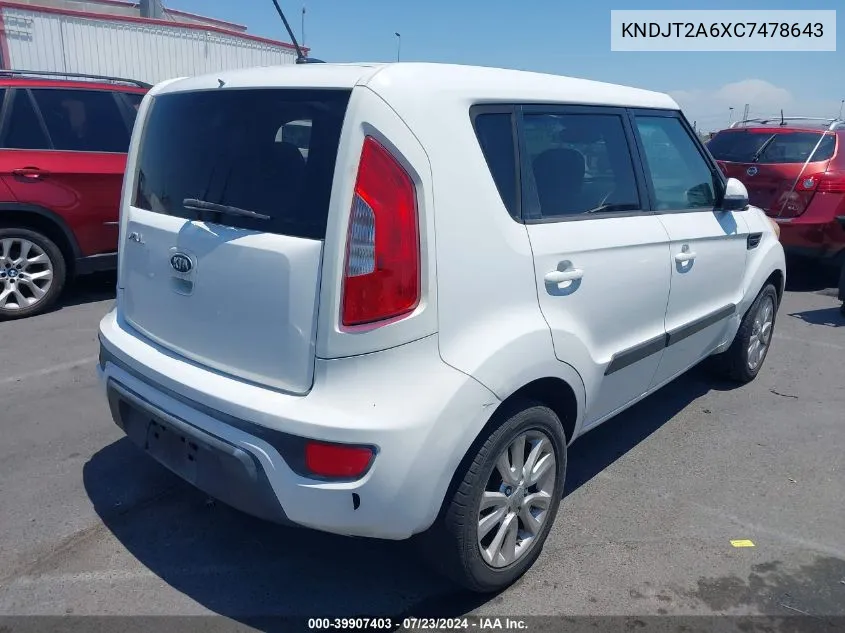 KNDJT2A6XC7478643 2012 Kia Soul +