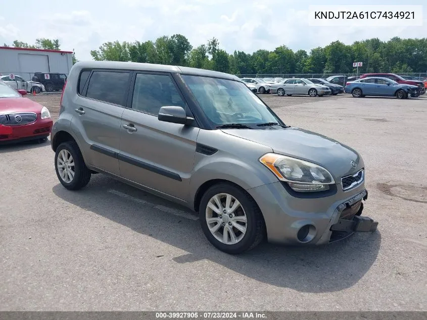 2012 Kia Soul + VIN: KNDJT2A61C7434921 Lot: 39927905