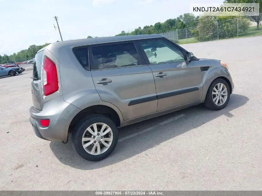 2012 Kia Soul + VIN: KNDJT2A61C7434921 Lot: 39927905