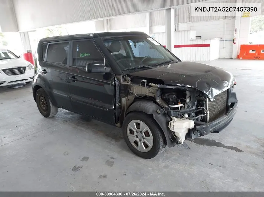 2012 Kia Soul VIN: KNDJT2A52C7457390 Lot: 39964330