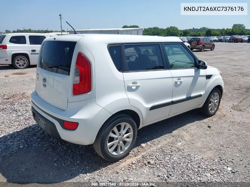 2012 Kia Soul + VIN: KNDJT2A6XC7376176 Lot: 39977549