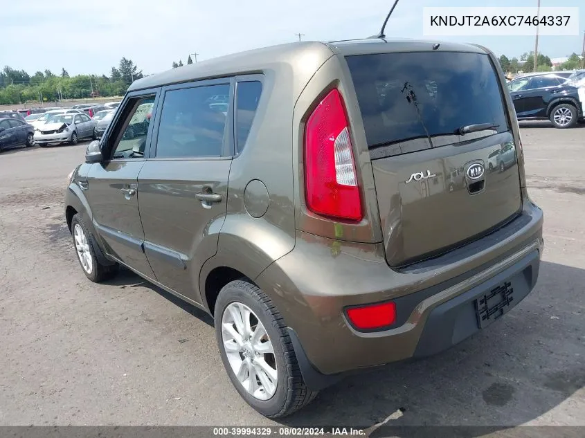 2012 Kia Soul + VIN: KNDJT2A6XC7464337 Lot: 39994329