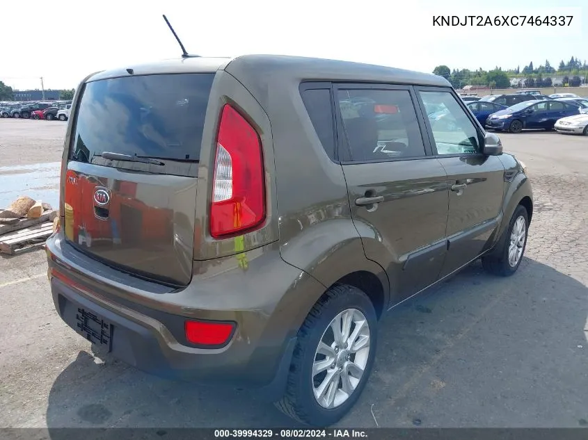 2012 Kia Soul + VIN: KNDJT2A6XC7464337 Lot: 39994329