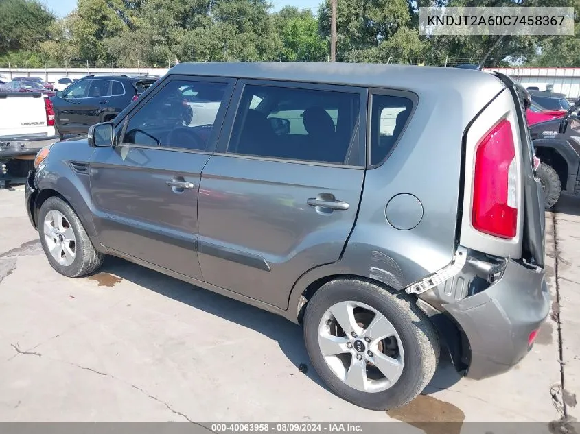 KNDJT2A60C7458367 2012 Kia Soul +