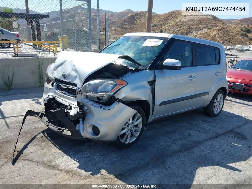 2012 Kia Soul + VIN: KNDJT2A69C7474454 Lot: 40069959