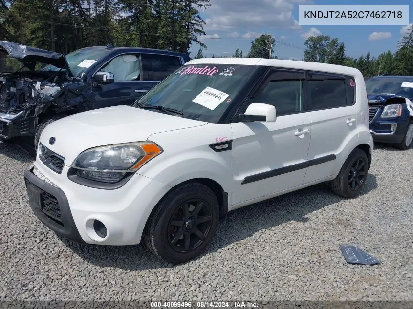 2012 Kia Soul VIN: KNDJT2A52C7462718 Lot: 40099496