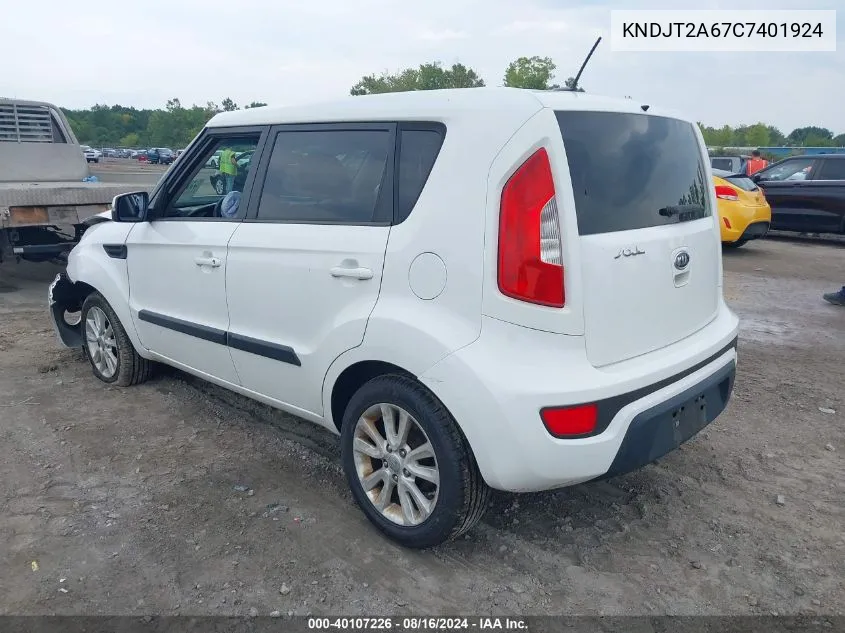 KNDJT2A67C7401924 2012 Kia Soul +