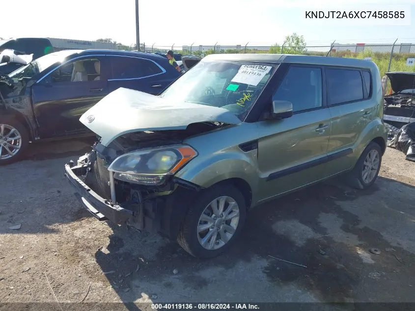 KNDJT2A6XC7458585 2012 Kia Soul +