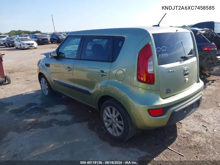 KNDJT2A6XC7458585 2012 Kia Soul +