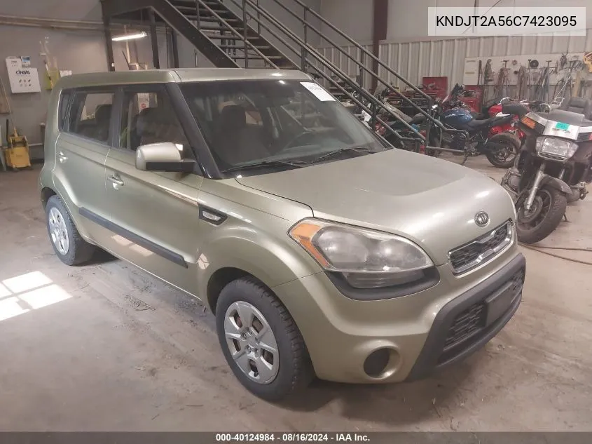 2012 Kia Soul VIN: KNDJT2A56C7423095 Lot: 40124984