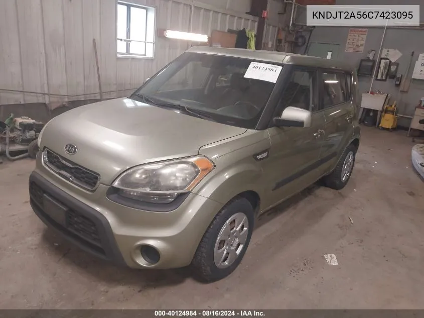 2012 Kia Soul VIN: KNDJT2A56C7423095 Lot: 40124984