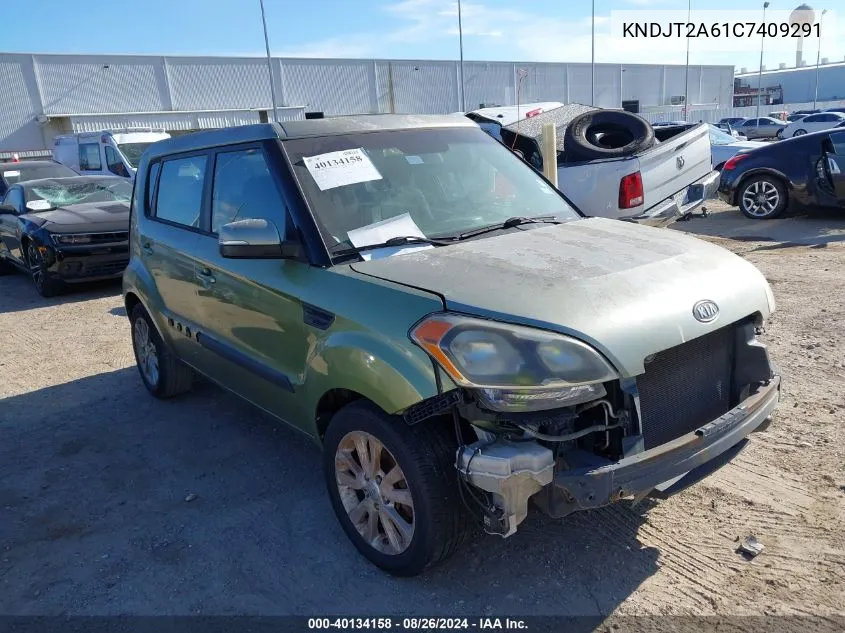 2012 Kia Soul + VIN: KNDJT2A61C7409291 Lot: 40134158