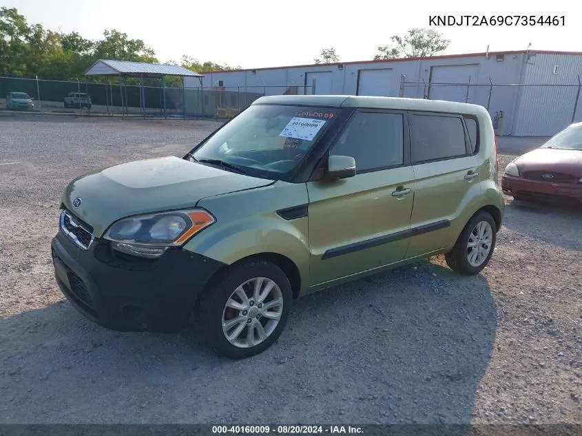 2012 Kia Soul + VIN: KNDJT2A69C7354461 Lot: 40160009