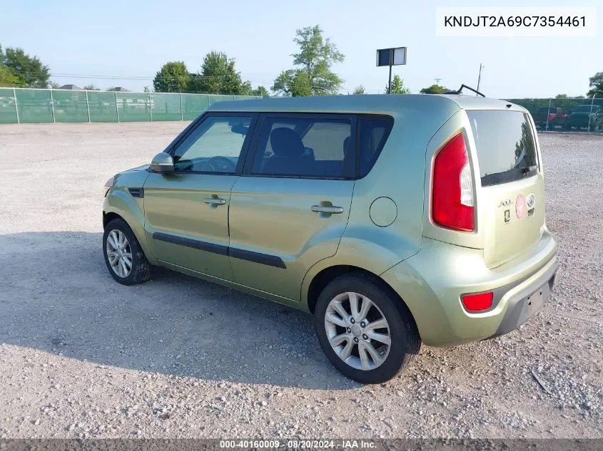 2012 Kia Soul + VIN: KNDJT2A69C7354461 Lot: 40160009