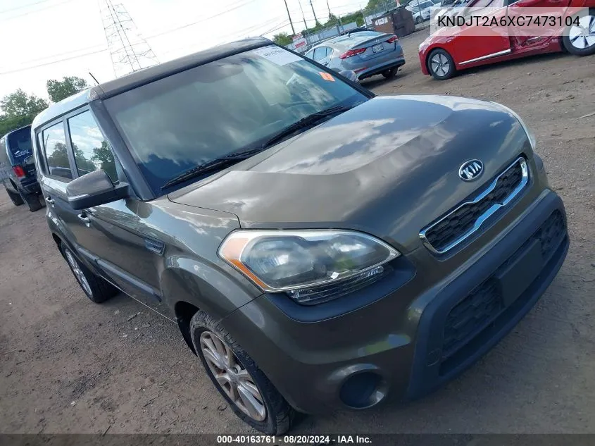 2012 Kia Soul + VIN: KNDJT2A6XC7473104 Lot: 40163761