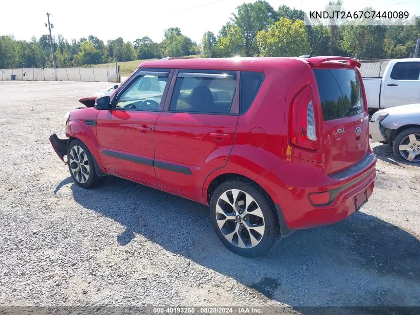 KNDJT2A67C7440089 2012 Kia Soul !/+