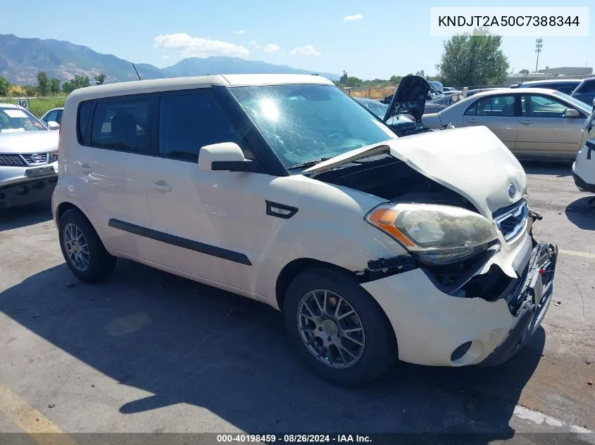 2012 Kia Soul VIN: KNDJT2A50C7388344 Lot: 40198459