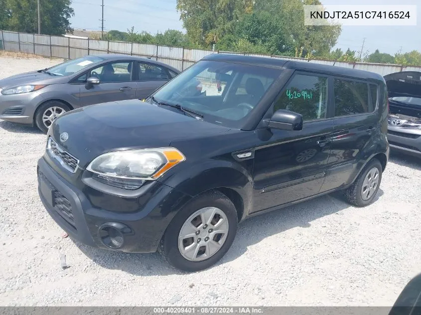 KNDJT2A51C7416524 2012 Kia Soul