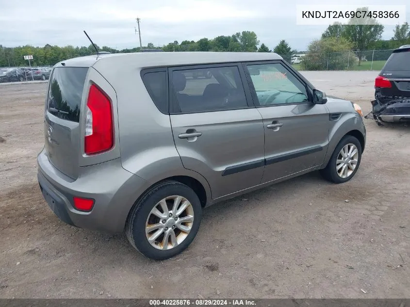 2012 Kia Soul + VIN: KNDJT2A69C7458366 Lot: 40225876