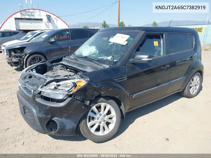 2012 Kia Soul +/!/Sport VIN: KNDJT2A65C7382919 Lot: 40229865