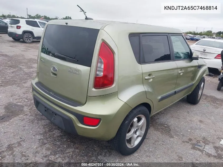 2012 Kia Soul + VIN: KNDJT2A65C7468814 Lot: 40247031