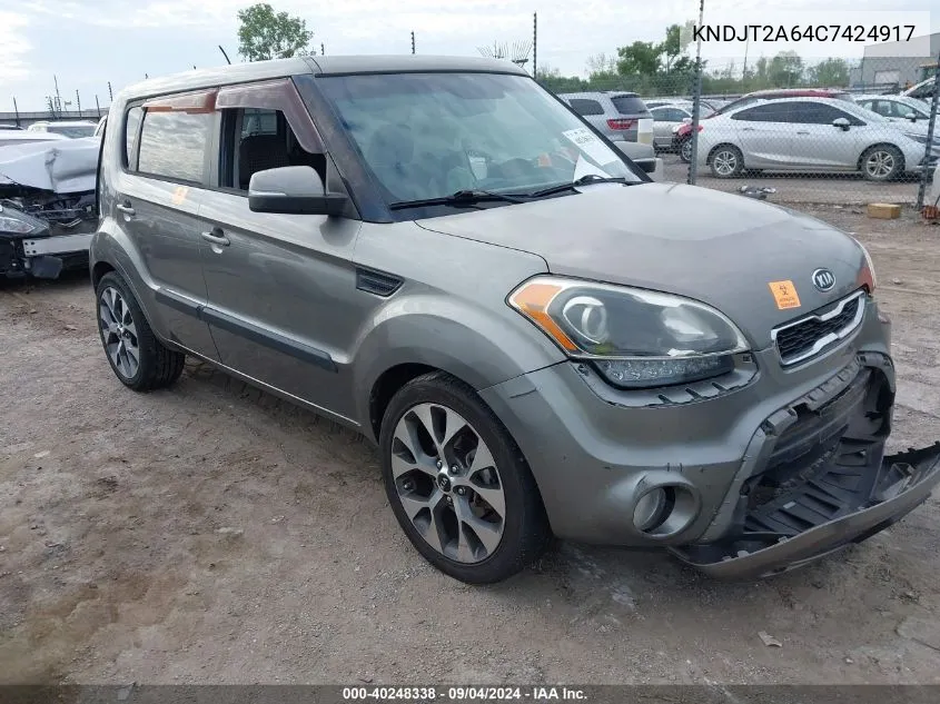 2012 Kia Soul +/!/Sport VIN: KNDJT2A64C7424917 Lot: 40248338