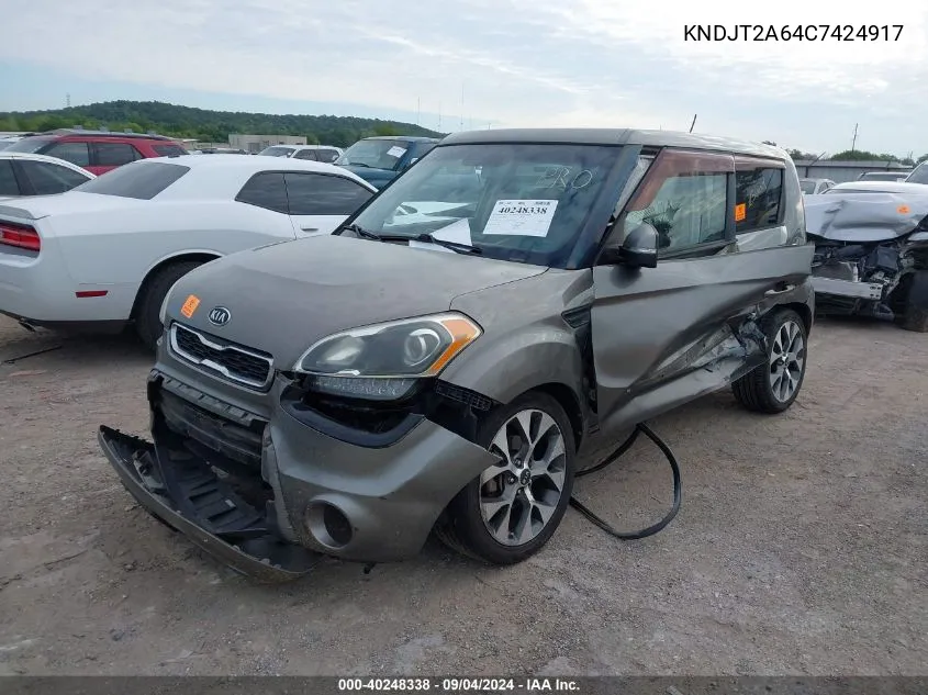 2012 Kia Soul +/!/Sport VIN: KNDJT2A64C7424917 Lot: 40248338