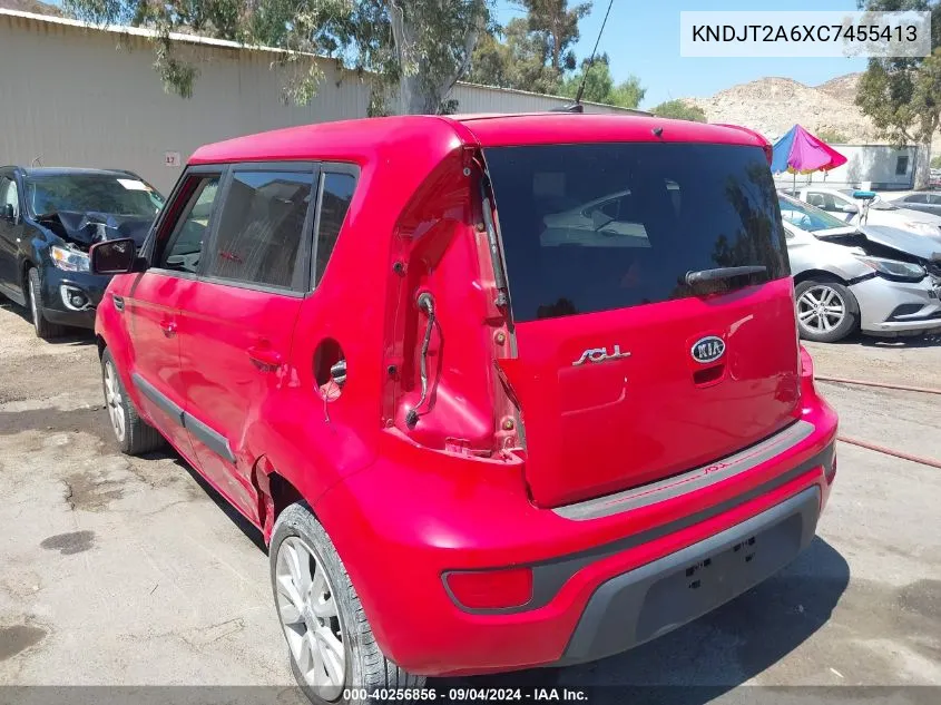 2012 Kia Soul + VIN: KNDJT2A6XC7455413 Lot: 40256856