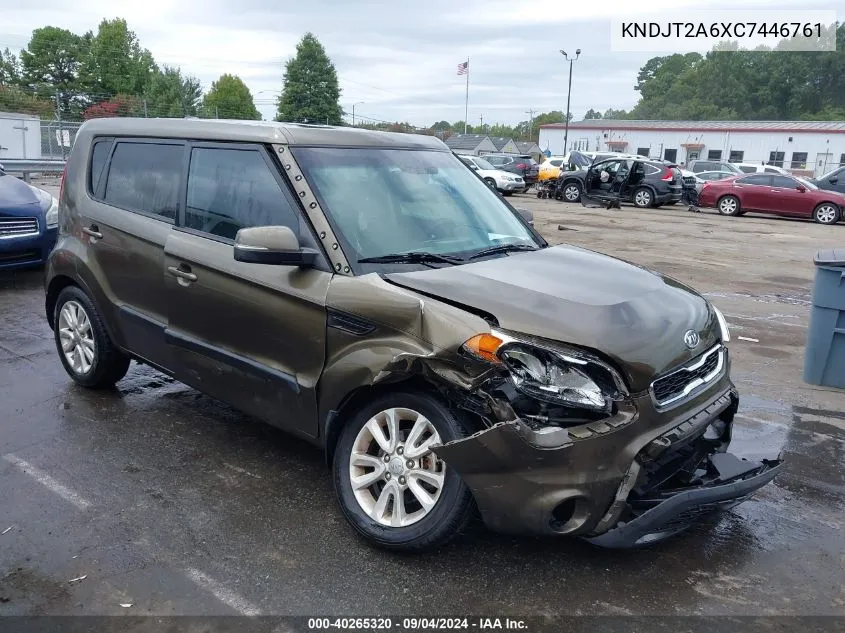 2012 Kia Soul + VIN: KNDJT2A6XC7446761 Lot: 40265320