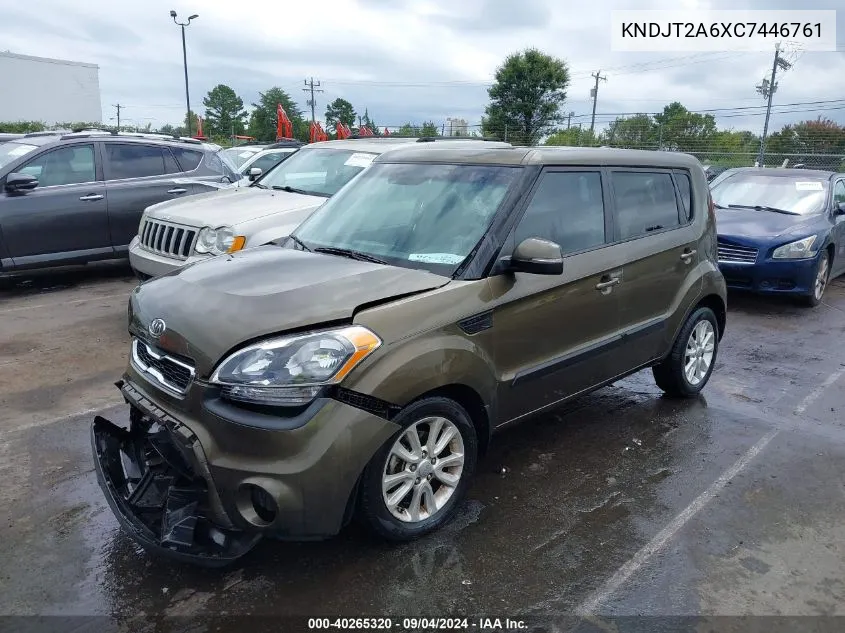 2012 Kia Soul + VIN: KNDJT2A6XC7446761 Lot: 40265320