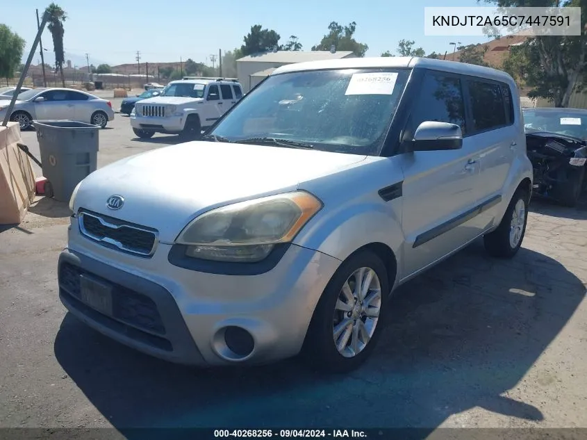 2012 Kia Soul +/!/Sport VIN: KNDJT2A65C7447591 Lot: 40268256