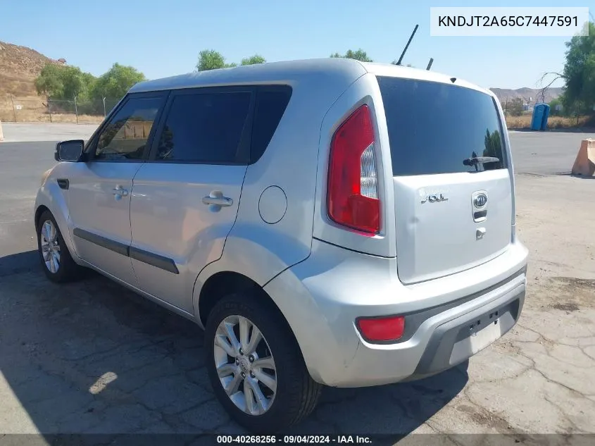 2012 Kia Soul +/!/Sport VIN: KNDJT2A65C7447591 Lot: 40268256