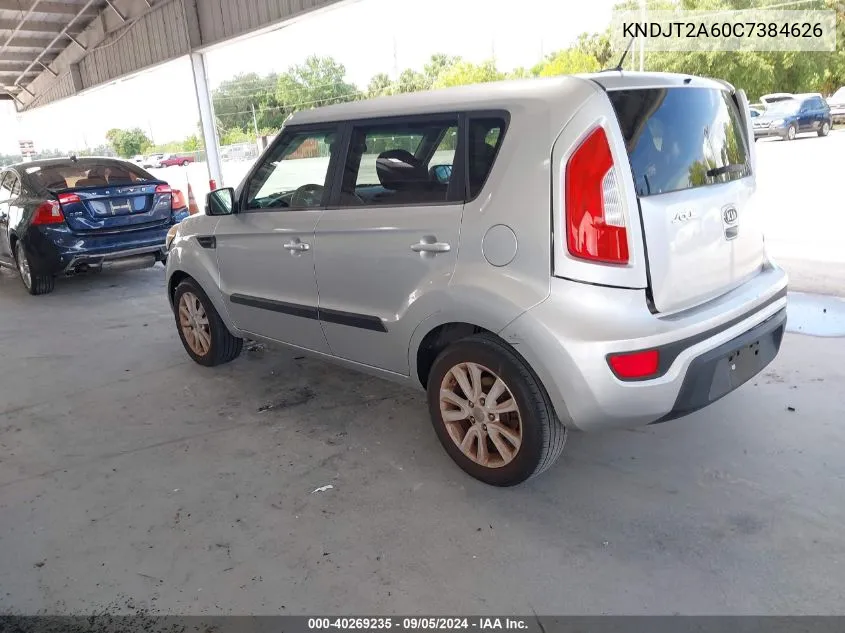 2012 Kia Soul +/!/Sport VIN: KNDJT2A60C7384626 Lot: 40269235