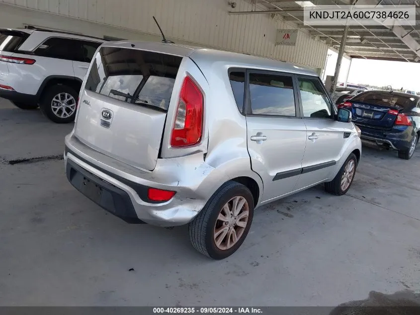 2012 Kia Soul +/!/Sport VIN: KNDJT2A60C7384626 Lot: 40269235