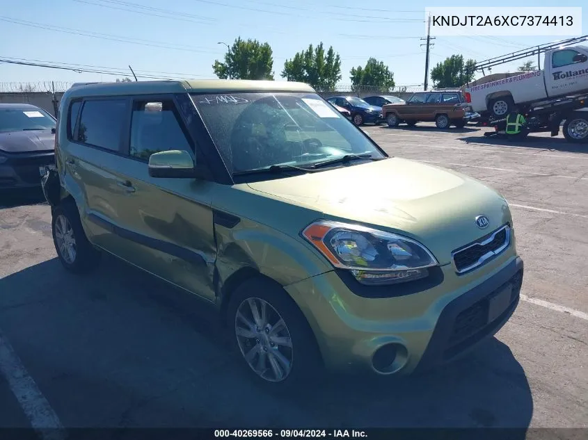 2012 Kia Soul + VIN: KNDJT2A6XC7374413 Lot: 40269566