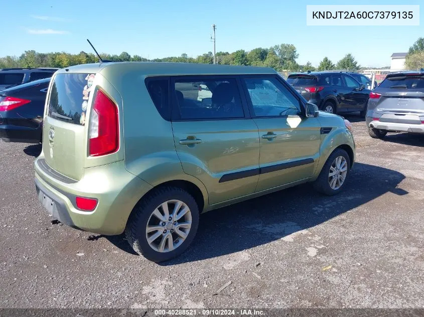 2012 Kia Soul +/!/Sport VIN: KNDJT2A60C7379135 Lot: 40288521