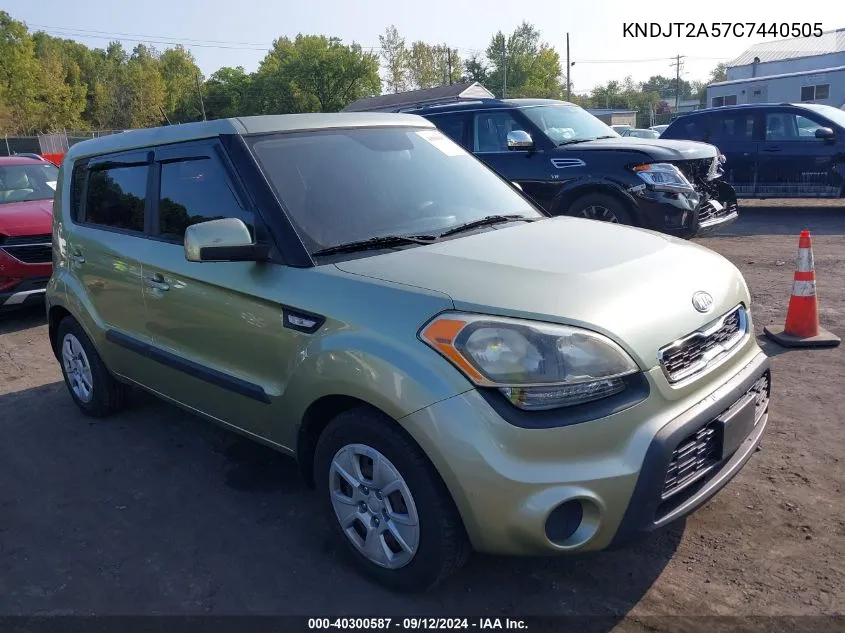 KNDJT2A57C7440505 2012 Kia Soul